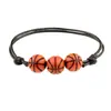 Fútbol Baloncesto Rugby Softbol Cuerda de Mano Trenzada Pulsera de Cuentas Set Suministro Exclusivo Transfronterizo Venta Caliente en Amazon