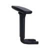 Reposabrazos de Silla de Oficina Ajustable 3D Superficie de PU Soporte Completo de Nylon Esquina de Plástico Accesorios Duraderos Reposabrazos Ajustable para Silla