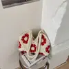Comércio Exterior 2026 Verão Nova Bolsa Tote de Tricô Feminina Estilo Coreano Bolsa de Ombro Floral Fresca Bolsa de Axila de Nicho