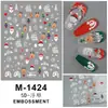 Otoño 2024 Nuevas Pegatinas para Uñas en Relieve Cooperación Airao Lindas Pegatinas para Uñas 5D Uñas Artísticas de Navidad