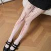 Meiling Diseño Original Nuevas Medias de Tatuaje Mariposa Abstracta en Tinta Estilo Chino Niche Dulces y Frescas Sexy Finas Transparentes