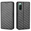 Funda de cuero tipo flip para teléfono móvil Sony Xperia 10 IV, funda para teléfono Sony PDX-225 con patrón estéreo magnético
