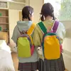 Mochila Casual Cross-Border Estilo Novo Color-Blocking Cor Dopamina para Viagens ao Ar Livre, Esportes, Montanhismo e Caminhada, Mochila de Grande Capacidade