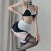 Traje de Ropa Interior Sexy Honey Chain Femenino Sexy Maid Maid Uniforme de Oficina Traje de Tentación Sling Lazo