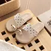 Sandalias Planas Versátiles de Verano sin Cierre con Tira entre los Dedos Chanclas de Lunares de Moda Coreana Zapatos de Playa Vacaciones en la Playa
