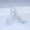 Botella transparente cilíndrica de PETG tubo para brillo de labios botella de glaseado de labios DIY 5.2ml material de empaque cosmético para brillo de labios