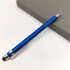 Bolígrafo capacitivo de doble punta con disco de silicona, lápiz óptico de doble propósito, clip de video, pintura, oficina, reparación, lápiz óptico de disco