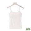 Camisola de una pieza sin sujetador con almohadilla para el pecho para mujer, base superior de tubo interior pequeño sin aro de acero, correa de hombro ajustable