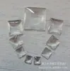 Adesivos Quadrados de Vidro, Pedras Preciosas de Tempo para Nail Art, Acessórios de Contas Quadradas, Joias, Ímãs de Geladeira, Chaveiros, Brancos Quadrados