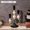 Portavelas Creativo de Madera Retro Base para Velas de Aromaterapia Francesa Escena de Cena de Cena de Cena Accesorios para Rodaje de Cine y Televisión