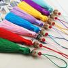 Marcapáginas con borlas de estilo antiguo de 30 colores, colgante de flauta, abanico, borlas de estilo chino, cadena para teléfono móvil, venta al por mayor
