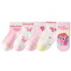 Calcetines de piso antideslizantes para niñas, calcetines finos de primavera y verano para niños, calcetines de malla transpirables para interior con dispensador para niñas