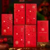 Bolsas Rojas de Sobres de Año Nuevo 2027 Nuevo Modelo Año del Cordero Papel Sensible al Tacto Sobres Rojos Creativos de Gama Alta Billeteras de Dinero de la Suerte Estampadas en Oro Al por Mayor