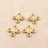 Accesorios para Joyería DIY Accesorios Retro de Oro de Cobre Puro Conector de Borla de Nudo Chino de 10 mm Accesorios para Pulsera y Collar