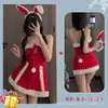 Una Colección de Varios Atuendos Navideños Tallas Plus para el Año Nuevo, Incluyendo Lencería Novedosa, Disfraces de Conejita de Otoño e Invierno para Coquetear