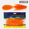 Predator Shark Isca soft de cauda de remo de 8 peças isca artificial imitação de camarão drop shot isca em formato de camarão isca artificial peixe-baixo de água doce peixe mandarim