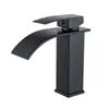 Grifo Cascada Personalizado, Grifo Cuadrado de Caño Plano de Acero Inoxidable, Grifo para Lavabo Caliente y Frío de Comercio Electrónico Transfronterizo