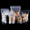 Bolsa Transparente Translúcida Auto-soportante Bolsa Auto-sellante Bolsa de Empaque de Plástico Sellada Fruta Seca Flor Bolsas de Pie Pulgadas
