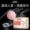 Preservativo Olo com Contas Vibratórias e Bolas Vibratórias, o Diâmetro das Bolas Vibratórias é de aproximadamente 3,5 cm, Bolas Vibratórias Estendidas, Produtos Inovadores para Adultos para Atacado