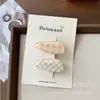 Pinza para el Cabello de Cuadros Florales Dulces Estilo Coreano 2026 Lindo Clip para Flequillo Despeinado de Niños Pinza Lateral Versátil Accesorios para el Cabello