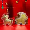 Año del Caballo Colgante de Caballo Dorado Llavero de Caballo Mini Regalo Popular del Zodiaco Venta al por Mayor