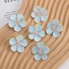 Conjunto de flores de simulação azul Rose Fake Flower Silk Flower Antique Headwear DIY Hairpin Flower Pain Bag Decoração