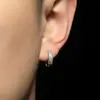 Jade Hong Moda Nueva Zirconia Diamante Completo Zirconia Pendientes Tendencia Simple Versátiles Pendientes de Botón Shuai Pareja Salida de Fábrica
