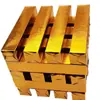 Antiaderente Semi-acabado Grande Barra de Ouro Reunião de Riqueza Cinco Bênçãos Tijolo de Ouro Cartão Rígido Espessado Cor Ouro Puro Barra de Ouro Oferenda Leide Zhu