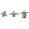Accesorios para Joyería DIY Colgante Retro de Plata Tibetana Colgante Perro Canela Accesorios para Pulsera Collar Material de Cristal Venta al por Mayor