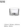 Copo de Vidro Transparente para Vela de Venda Quente Transfronteiriça, Suporte de Vela para Aromaterapia, Ornamento de Suporte de Vela de Diâmetro Grande, Recipiente para Vela com Tampa Opcional