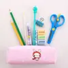 Estilo Coreano Creativo Dibujos Animados Cuadrado PU Estuche para Lápices Bolsa de Papelería Animales Lindos Estuche para Lápices Multifuncional para Estudiantes