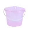 Contenedor de lavado de bolígrafos de pigmento multifuncional directo de fábrica, cubo transparente de plástico, cubo portátil, suministros de arte