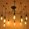 Lustre estilo industrial retrô lustre criativo personalizado lâmpada de flor solta feminina acessórios de iluminação