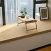 Alfombrilla de bay window estilo japonés de imitación sisal yute con forma especial para suelo a techo tatami alfombra de sala de estar para alféizar de ventana corte