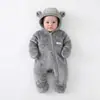 Mameluco para bebé para otoño e invierno, ropa para recién nacido, mameluco de franela de manga larga, ropa para bebé, pijamas para bebé, transfronterizo