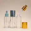 Botella Plana Transparente para Loción de Hombro 20ml-100ml Botella Dispensadora de Esencia 30ml Gotero de Líquido Original Botella para Aceite Esencial Cosméticos