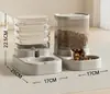 Dispensador Automático de Agua y Comida para Gatos y Perros, Comedero Individual Transparente para Mascotas, Precio de Mayorista Directo de Fábrica, Máquina Todo en Uno