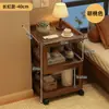 Estante de Armazenamento Multicamadas Mesa de Cabeceira para Quarto de Casa, Mesa Lateral Pequena de Cabeceira Móvel, Mesa Pequena Multifuncional