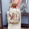 Bolsa de Mão Estilo Novo para Sair, Bolsa Tote Dupla Face com Bordado, Bolsa para Celular, Bolsa Conveniente para o Trabalho, Sacola de Presente