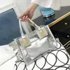 Bolsa Nueva de Verano 2025 para Mujer Bolsa de Playa de Hombro de Mano Cruzada Estilo Coreano Bolsa para Madre e Hijo Transparente de Gelatina Bolsa de Mujer de Moda