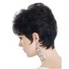 Nuevo cabello corto rizado para mujer europeo y americano, cabello corto castaño, juego de peluca micro-rizada, peluca africana de comercio exterior en stock, cabello de generación