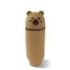 Porta-Canetas de Silicone Desenho Animado Formato de Animal Fofo Telescópico Prático Criativo Porta-Canetas Fornecimento Direto da Fábrica