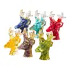 Comércio Exterior Cascalho de Cristal Cola Decoração da Sorte Veado Milu Porta-Joias Rack de Armazenamento Decoração para Casa Chifres Decoração de Natal