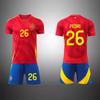 Preventa Jersey de Fútbol Copa del Mundo 2026 Alemania Inglaterra Francia España No. 19 Jersey de Fútbol Yamal Manga Corta