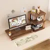 Organizador de escritorio, soporte para computadora de escritorio, elevador de monitor, base para pantalla de visualización, soporte de escritorio