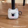 Divertida Cubierta Protectora Transparente para AirPods Pro 2 Apple 1/2 Generación Cubierta para Audífonos con Expresión Gato Dorado 3ra Generación
