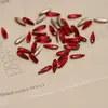 Gotas de color puntiagudas 3*10mm forma de semilla de melón tridimensional para uñas broca de uñas hielo transparente aurora rojo grande forma de taladro