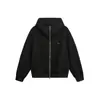 North Boundary Ropa para Hombre Estilo Americano Marca de Tendencia Otoño 2025 Nuevo Cárdigan Pesado de Cuello Alto Sudadera con Capucha Chaqueta Bordada para Hombre