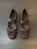 Textura de piel de oveja, estilo dulce y suave, lazo, zapatos Mary Jane de moda y cómodos para mujer, adecuados para ir al trabajo, escote bajo, adecuados para usar al aire libre, zapatos de ballet