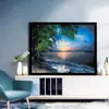 Pintura de diamantes hecha a mano DIY bordado de diamantes paisaje bosque lago versión coreana 5D con marco Amazon lote de fábrica ventas directas